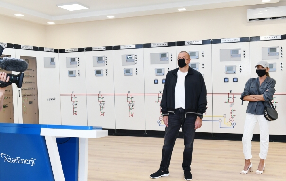 Fuzouli : le président Ilham Aliyev inaugure une sous-station électrique VIDEO
