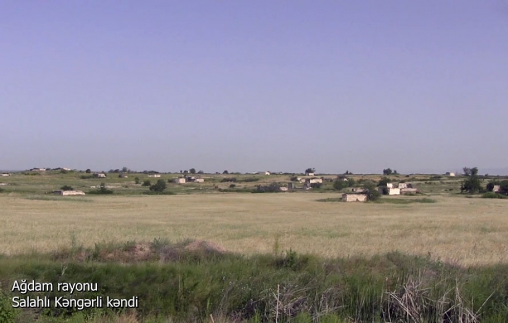 Defense Ministry releases video footages of Salahli Kangarli village, Aghdam district VIDEO