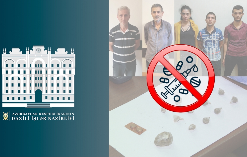 Suraxanı rayonunda narkotik vasitələrin satışı ilə məşğul olan beş nəfər tutulub VİDEO