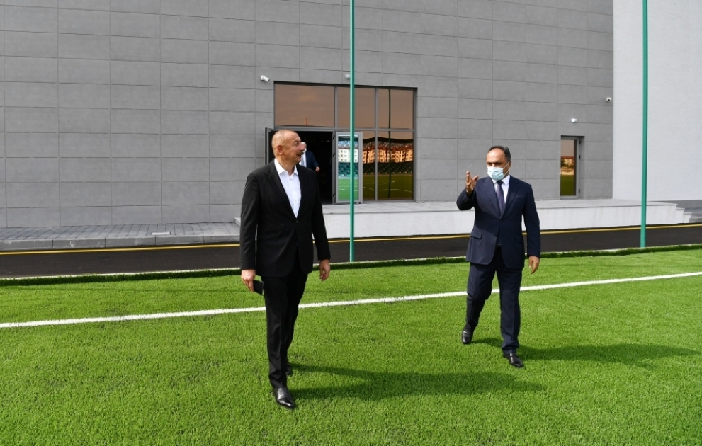President Ilham Aliyev attended opening of Goranboy Olympic Sports Complex VIDEO