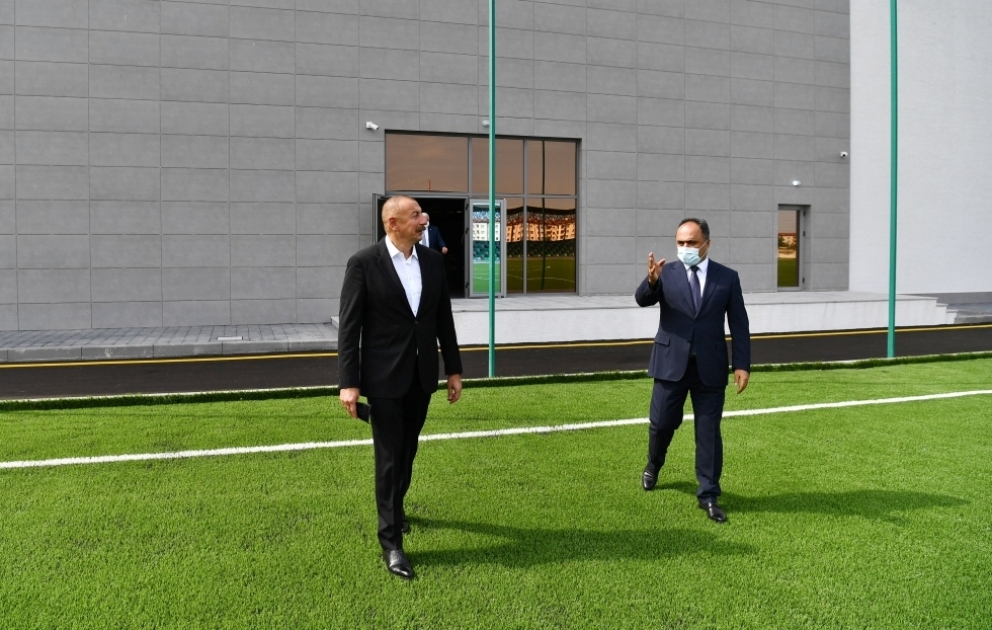 In Goranboy Region Olympiakomplex zur Nutzung übergeben VIDEO