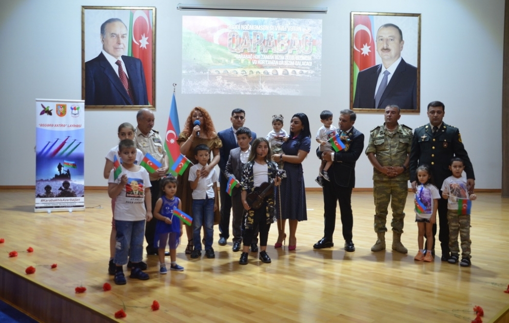 Şəki şəhərində “Əbədiyyət zirvəsini fəth edənlər” adlı vətənpərvərlik tədbiri keçirilib VİDEO