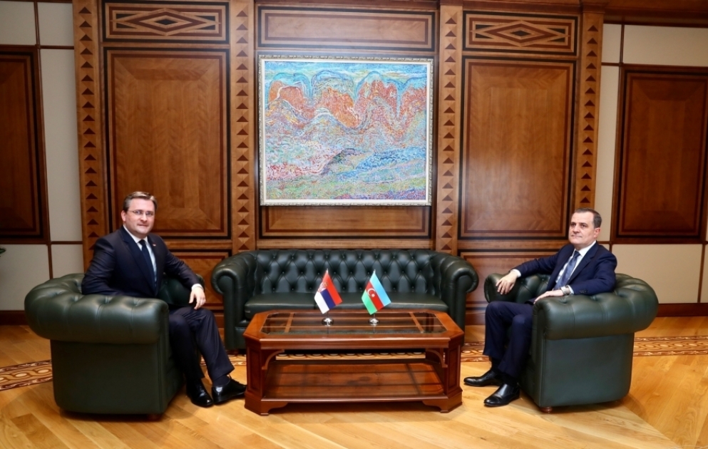 Außenminister von Aserbaidschan und Serbien treffen sich in Baku VIDEO