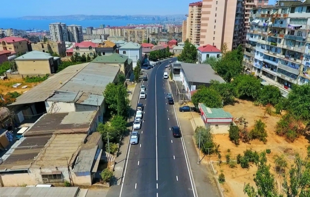 Xətai rayonunda daha 2 küçə əsaslı şəkildə təmir olunub VİDEO
