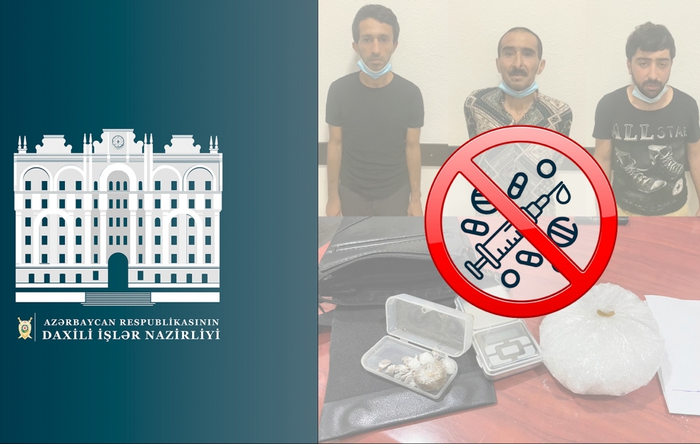 Paytaxtın Nəsimi rayonunda narkotik vasitələrin qanunsuz dövriyyəsi ilə məşğul olan daha üç nəfər saxlanılıb VİDEO