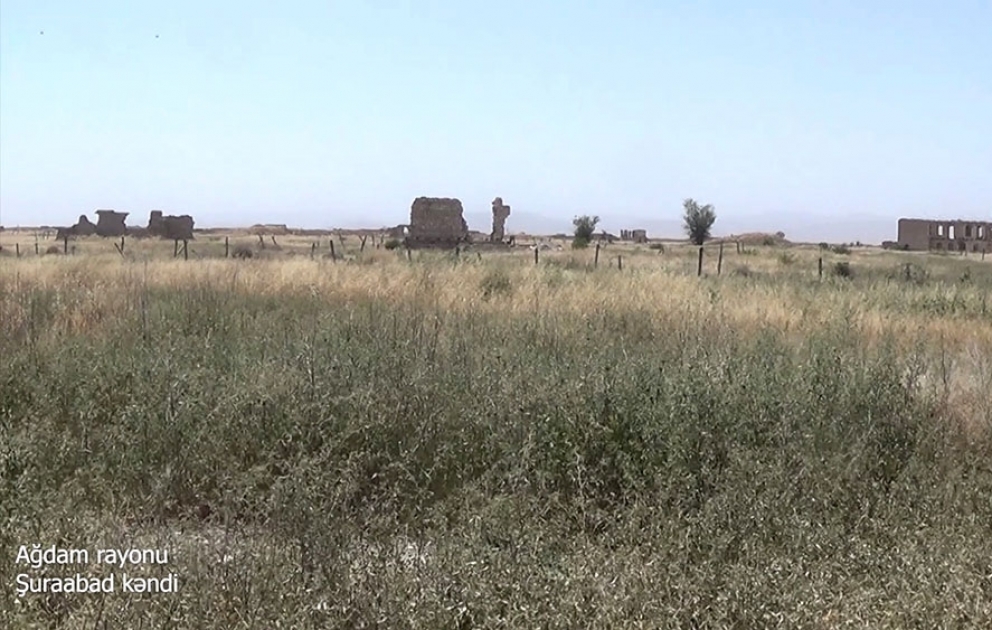 Defense Ministry releases video footages of Shuraabad village, Aghdam district VIDEO