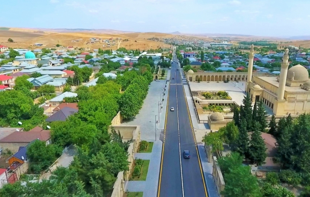 Şamaxının yol infrastrukturu müasir səviyyədə yenidən qurulur VİDEO