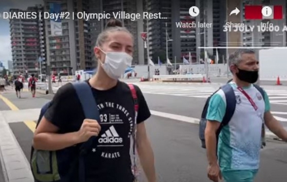 Yaponiya saytı Azərbaycan karateçisi İrina Zaretskayanın Atletlər kəndi haqda yutub kanalında paylaşımını yayıb VİDEO