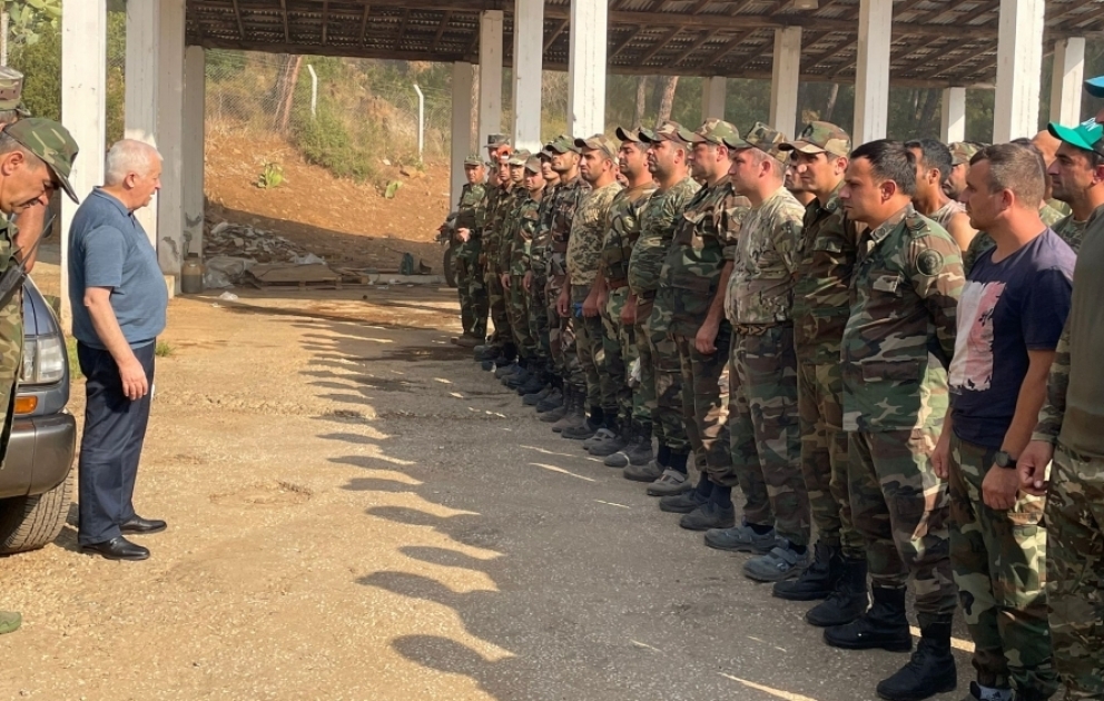 Fövqəladə hallar nazirinin müavini Marmarisdə Azərbaycan yanğınsöndürənlərinin səhər toplanışında iştirak edib VİDEO