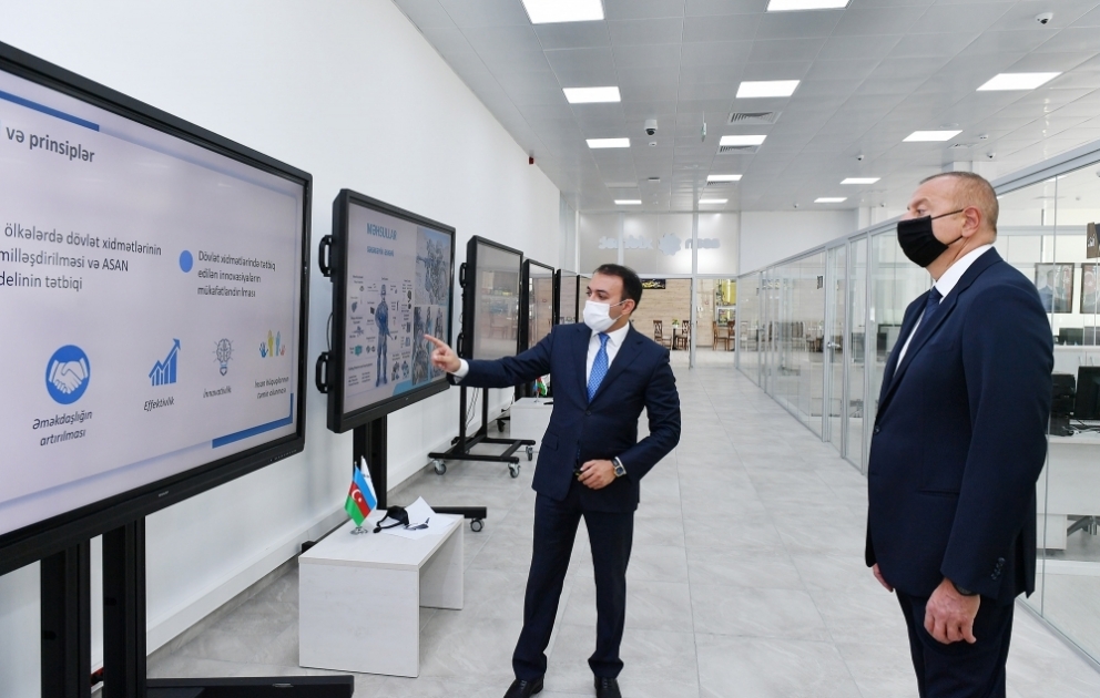 Le président Ilham Aliyev participe à l’inauguration du Centre « Service ASAN » №6 de Bakou VIDEO