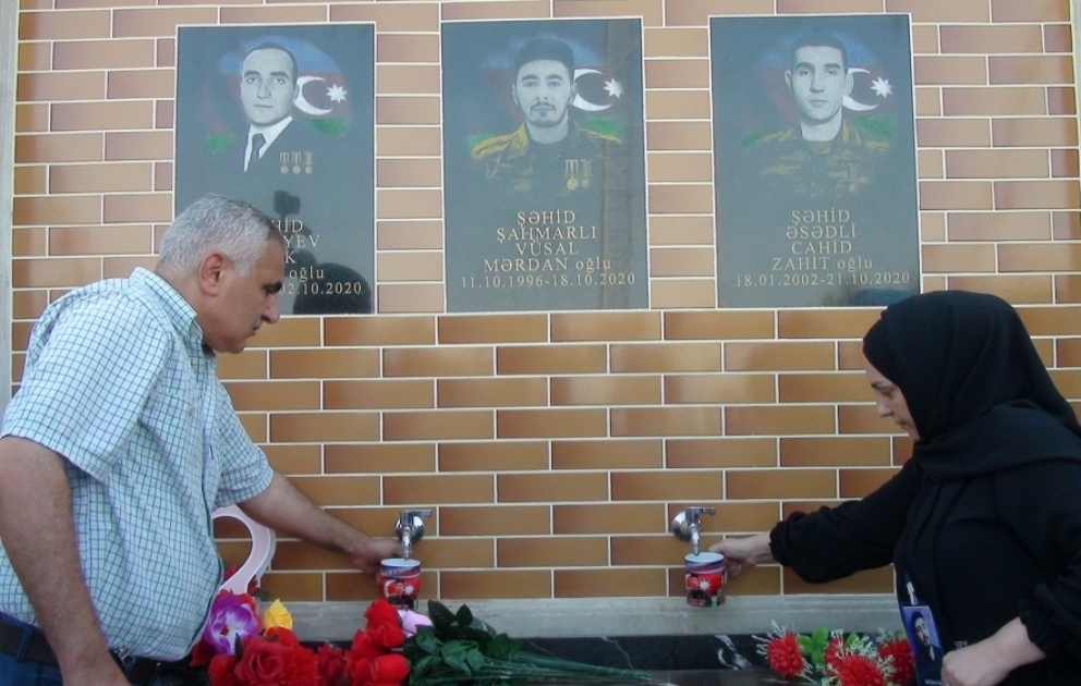 Şəhid Alik Musayevin ad günündə “Şəhidlər bulağı” istifadəyə verilib VİDEO