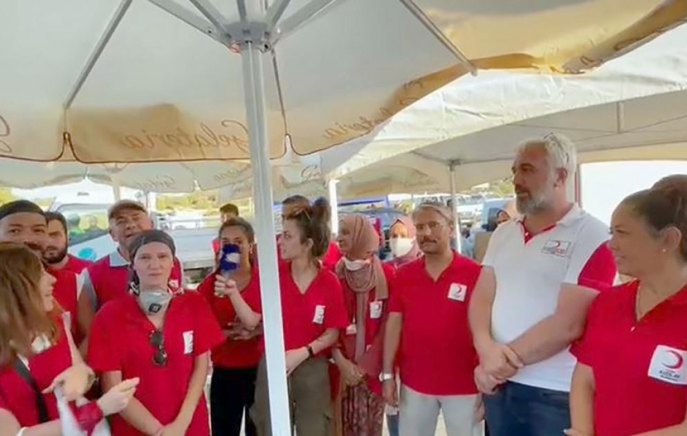 Türkiyə Qızıl Ay ailəsi: Var olsun Azərbaycan! VİDEO
