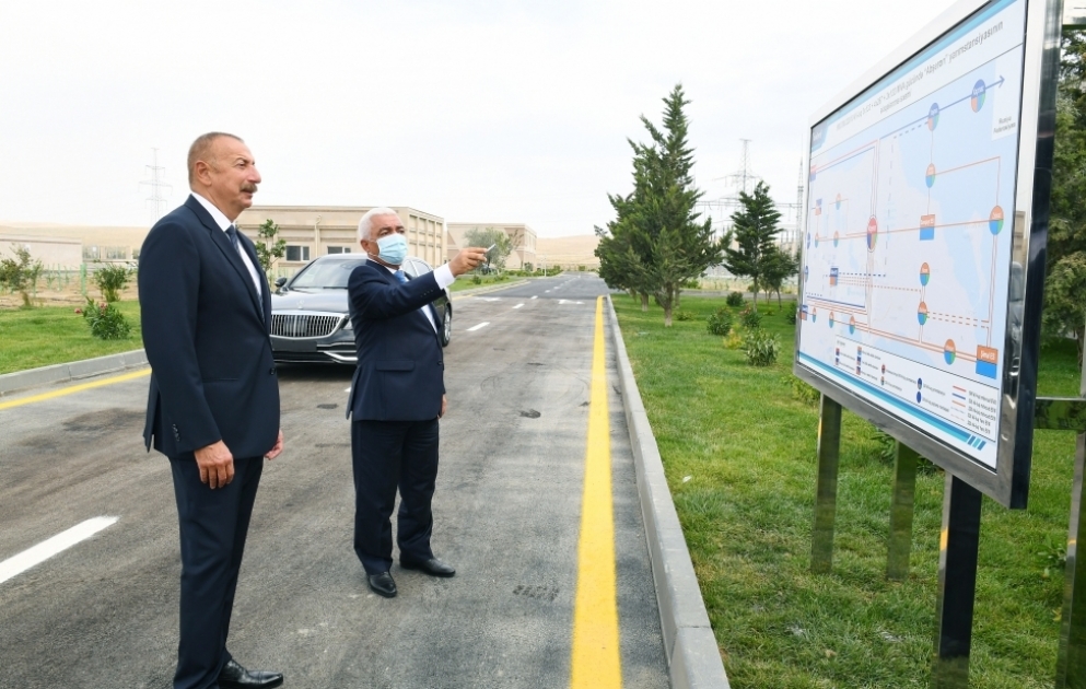 Prezident İlham Əliyev əsaslı şəkildə yenidən qurulan 500/330/220 kilovoltluq “Abşeron” yarımstansiyasının açılışında iştirak edib VİDEO
