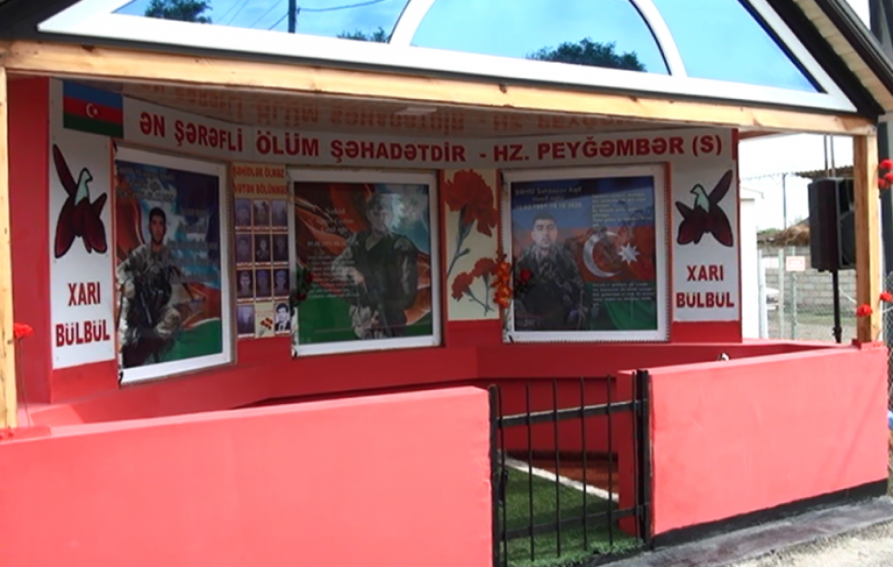 Saatlıda şəhid olan 3 ayrılmaz dostun xatirəsinə inşa edilən abidə kompleksi açılıb VİDEO
