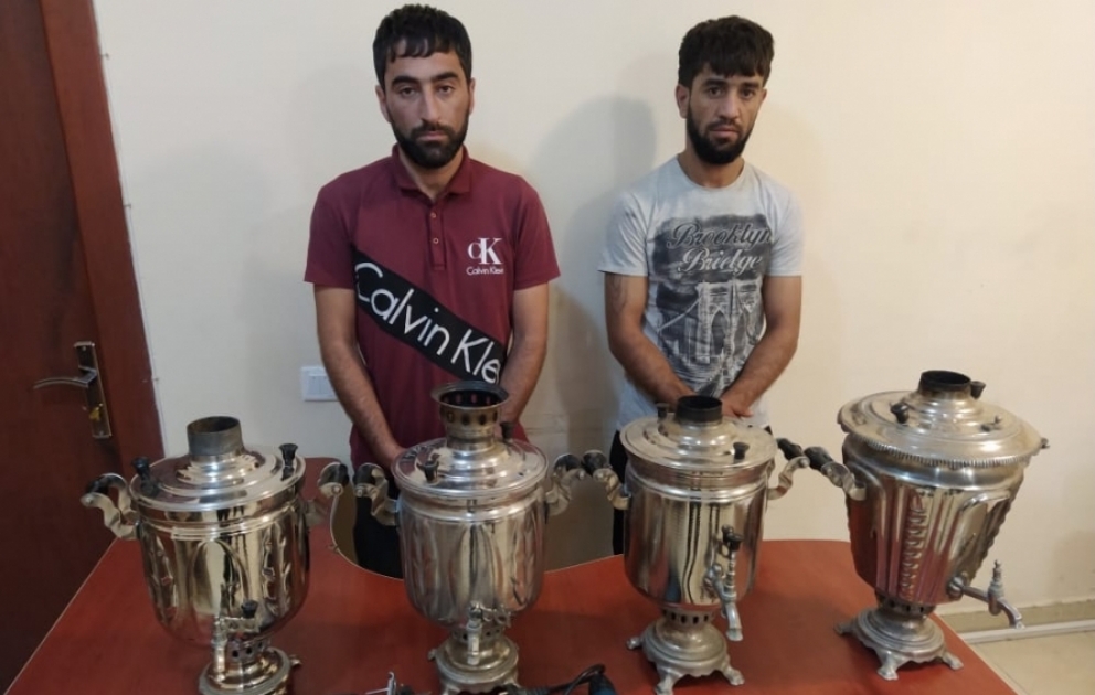 Qubada silsilə oğurluqlar edən Sumqayıt sakinləri saxlanılıb VİDEO