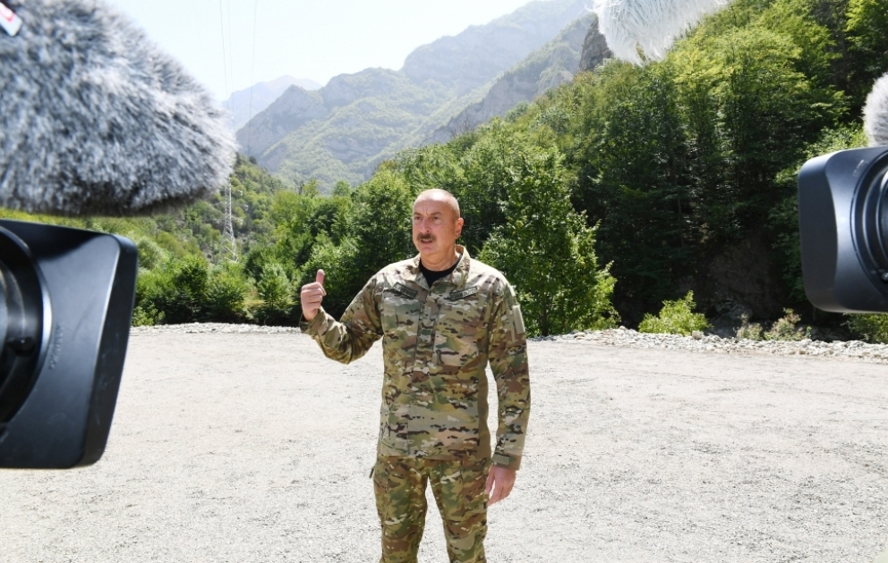 President Ilham Aliyev: We are on our own land. Lake Garagol and other places are ours VIDEO