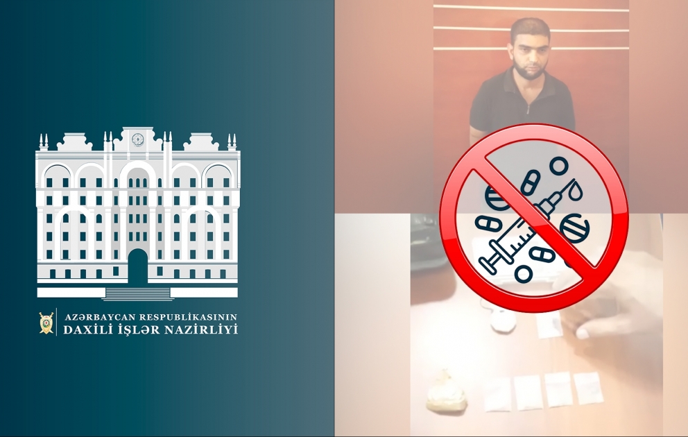 Gənclər arasında narkotik vasitələrin təbliği və satışı ilə məşğul olan şəxs tutulub VİDEO