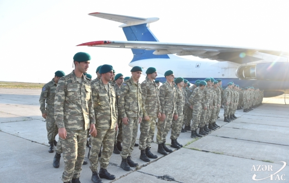 Азербайджанские миротворцы, служившие в Афганистане, возвратились на родину ВИДЕО