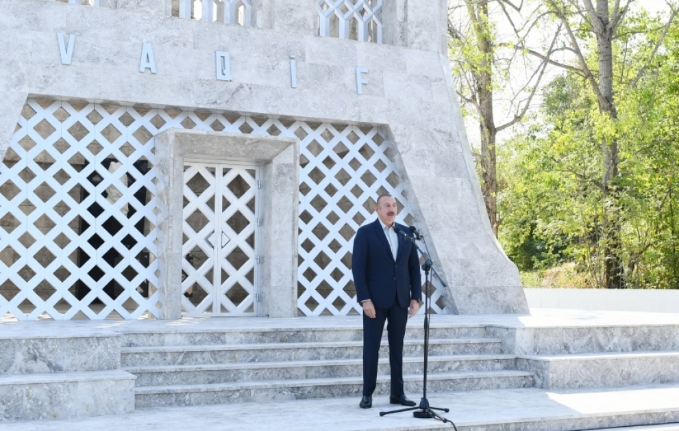 President Ilham Aliyev and First Lady Mehriban Aliyeva attended opening of Vagif Poetry Days in Shusha VIDEO