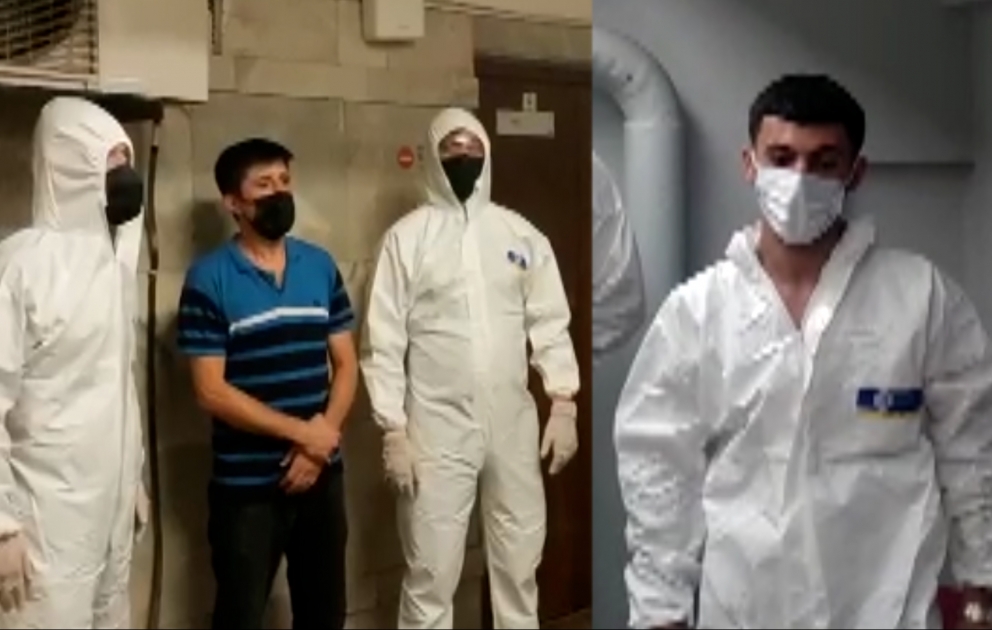 Metroya daxil olmaq istəyən iki nəfər koronavirus xəstəsi saxlanılıb VİDEO