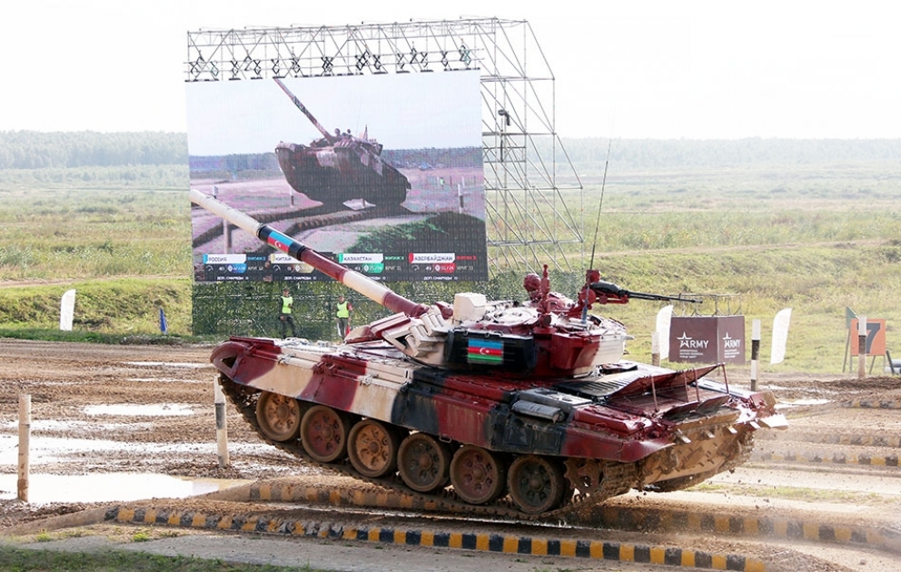 Defense Ministry: Tank Biathlon contest semifinals are being held VIDEO