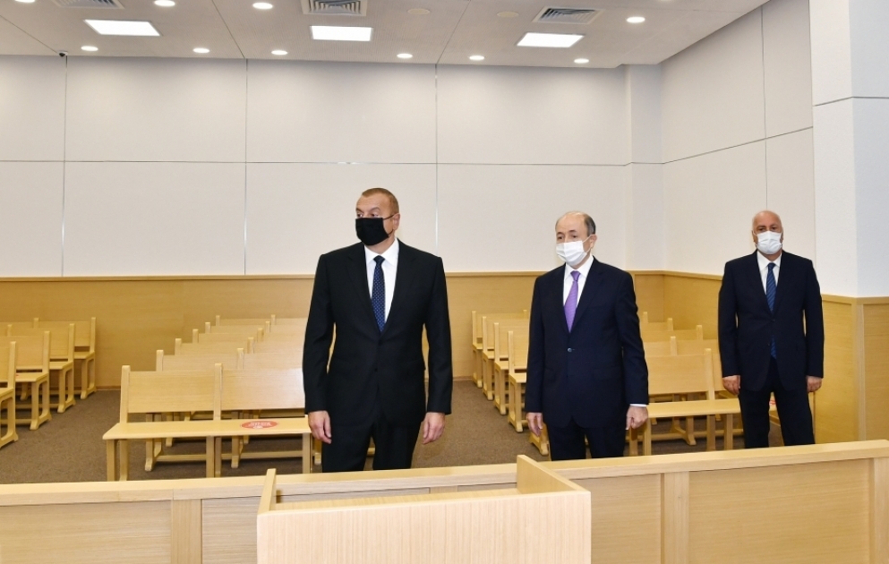 President Ilham Aliyev inaugurated Sumgayit Court Complex VIDEO