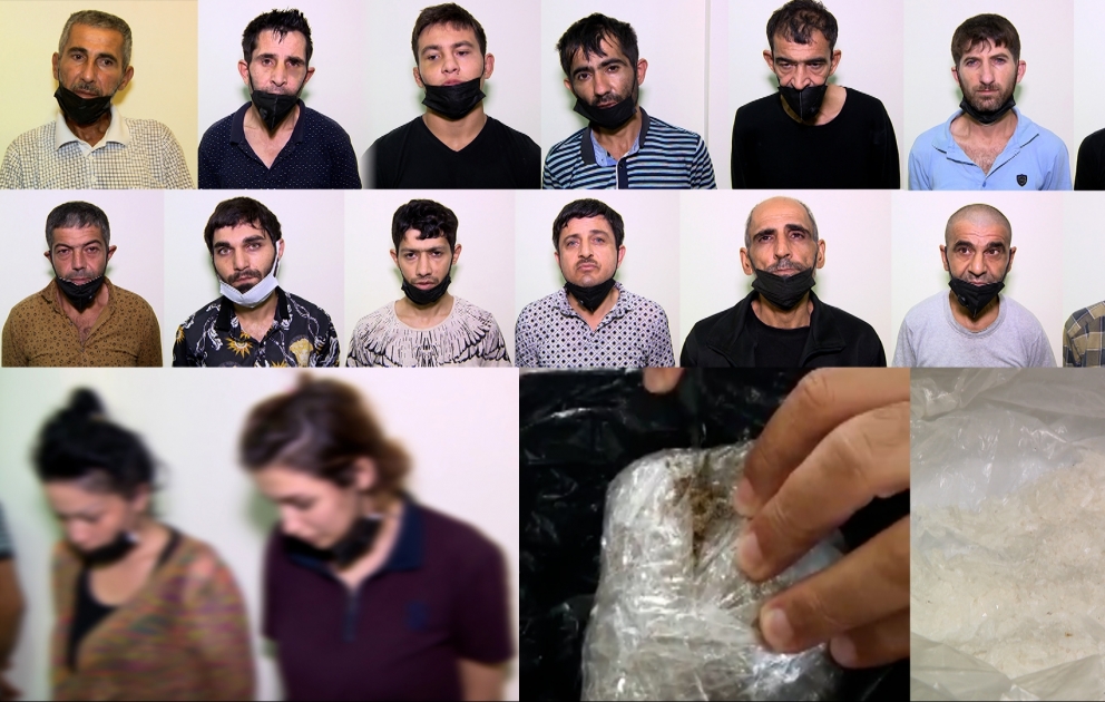 Sabunçu rayonunda narkotiklərin qanunsuz dövriyyəsi ilə məşğul olan 16 nəfər tutulub VİDEO