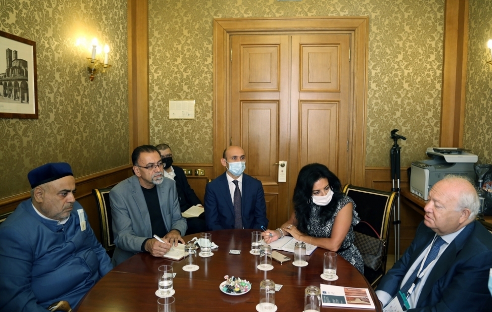 Şeyxülislam Allahşükür Paşazadə BMT Sivilizasiyalar Alyansının Ali nümayəndəsi ilə görüşüb VİDEO