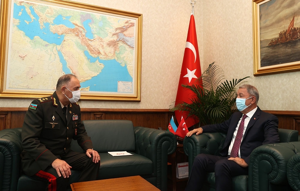 Chief of General Staff of Azerbaijani Army meets with military leadership of Turkey VIDEO