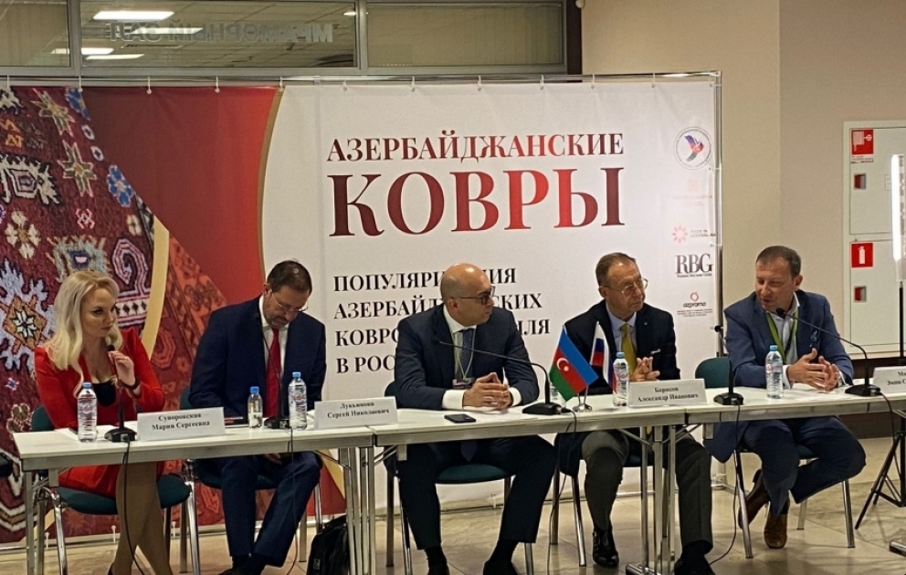 Moskvada Azərbaycan xalçalarının ixracına həsr olunmuş dəyirmi masa təşkil edilib VİDEO