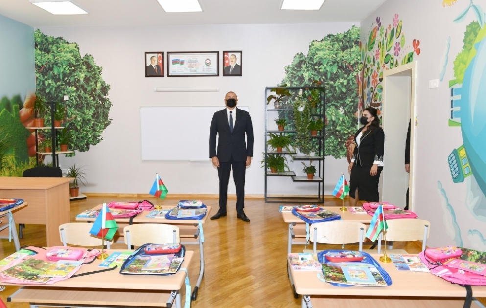 President Ilham Aliyev inaugurated secondary school No 307 in Sabunchu district after major overhaul and reconstruction VIDEO