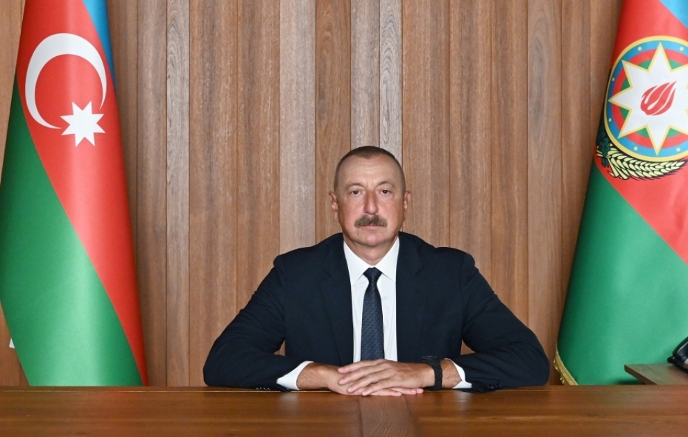 Rede von Präsident Ilham Aliyev im Videoformat bei der jährlichen Generaldebatte der 76. Sitzung der UN-Generalversammlung präsentiert VIDEO