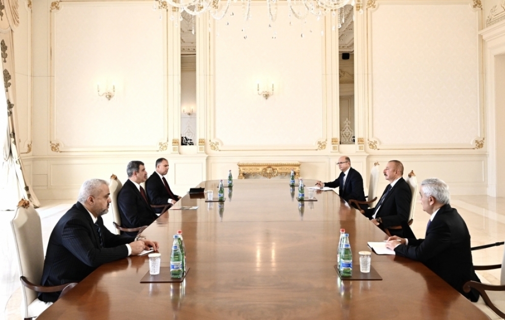 Präsident Ilham Aliyev empfängt irakischen Ölminister VIDEO