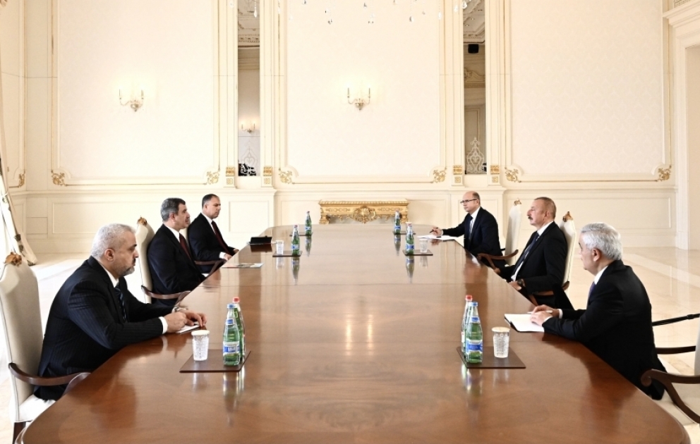President Ilham Aliyev received Iraqi oil minister VIDEO