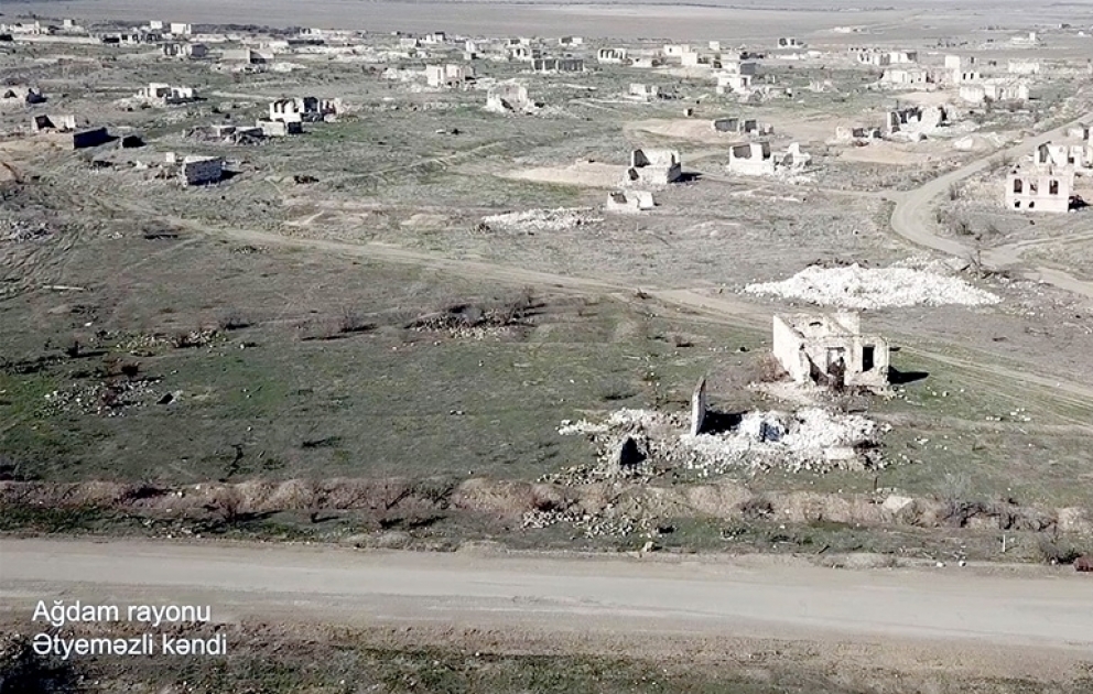 Le ministère de la Défense diffuse une vidéo de la région d’Aghdam VIDEO