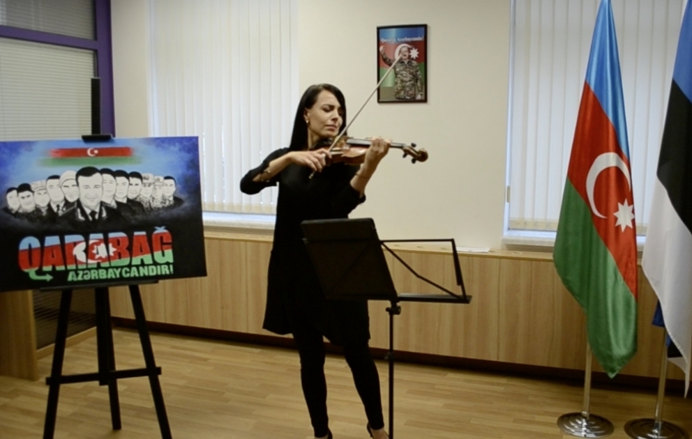 Estoniyada 44 günlük Vətən müharibəsində həlak olan şəhidlərimizin xatirəsi anılıb VİDEO