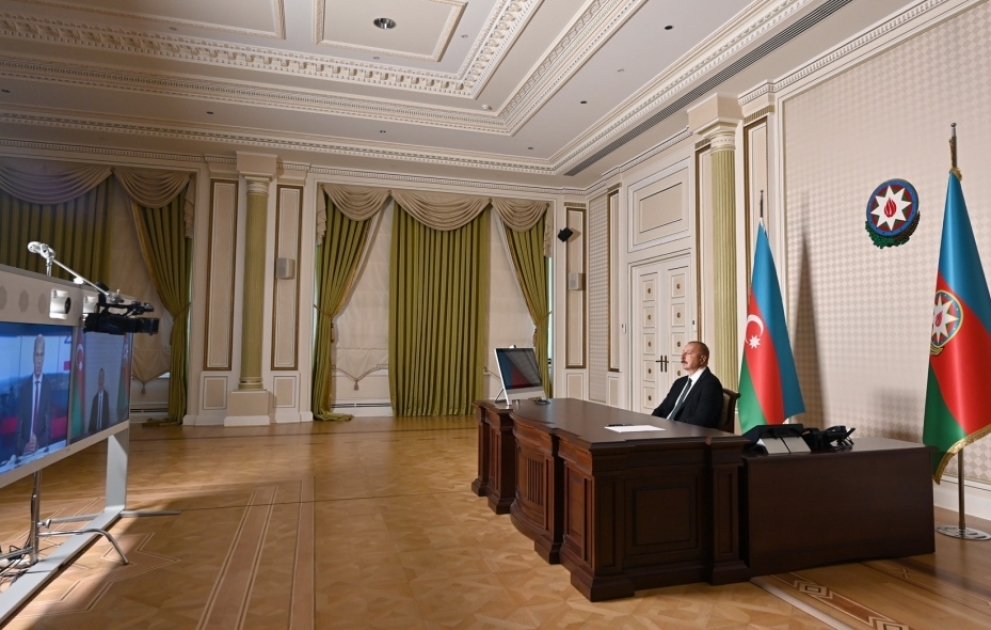 Präsident Ilham Aliyev gibt Interview für TV-Sender “France 24” VIDEO