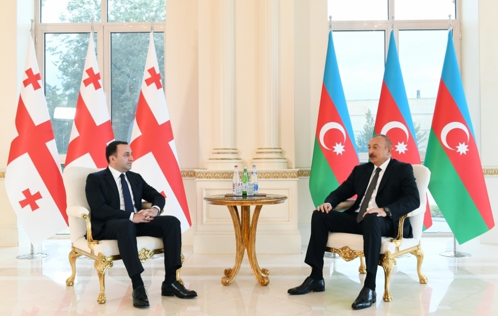 President Ilham Aliyev met with Georgian Prime Minister VIDEO