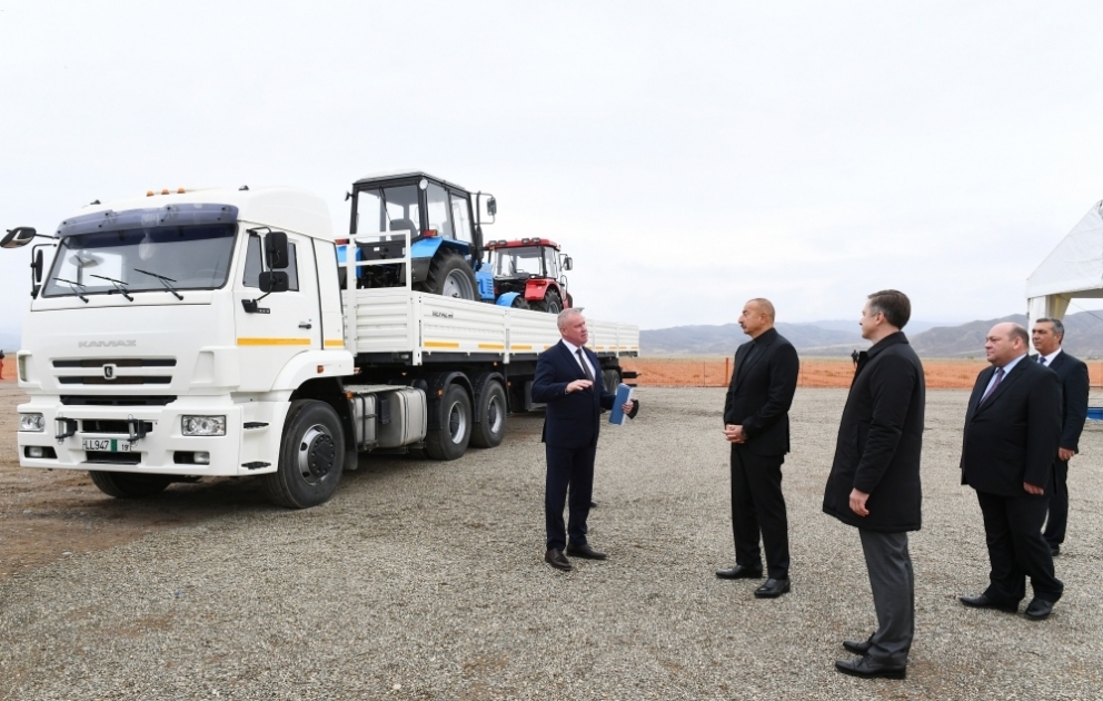 Präsident Ilham Aliyev zu Besuch in Jabrayil Region VIDEO