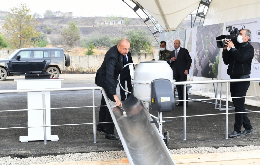 Groundbreaking ceremony for first multi-apartment residential settlement in Jabrayil was held VIDEO