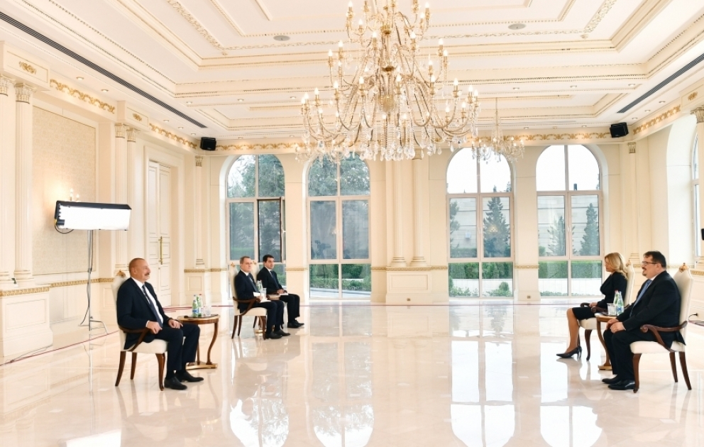 Präsident Ilham Aliyev empfängt neu ernannten Leiter der EU-Vertretung in Aserbaidschan VIDEO