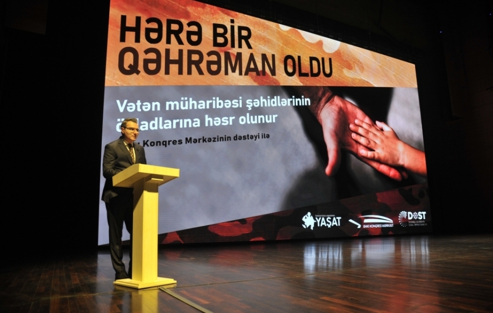 Şəhid övladları üçün nəzərdə tutulmuş "Hərə bir qəhrəman oldu" layihəsinin təqdimatı olub VİDEO