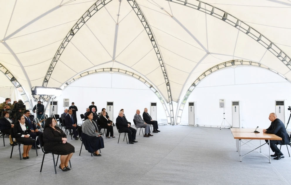 President Ilham Aliyev met with members of general public of Khojavand district VIDEO