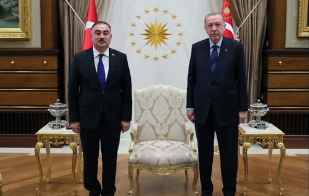 Azərbaycan səfiri etimadnaməsini Türkiyə Prezidentinə təqdim edib VİDEO