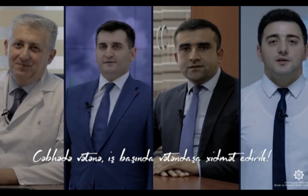 Cəbhədə Vətənə, iş başında vətəndaşa xidmət edənlər VİDEO