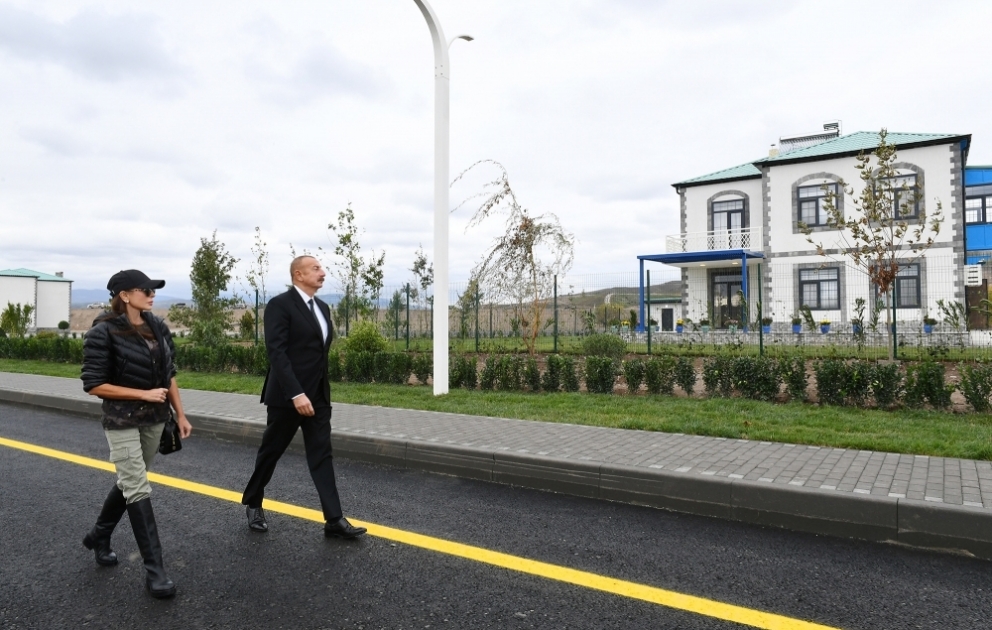 President Ilham Aliyev and First Lady Mehriban Aliyeva visited Zangilan district VIDEO