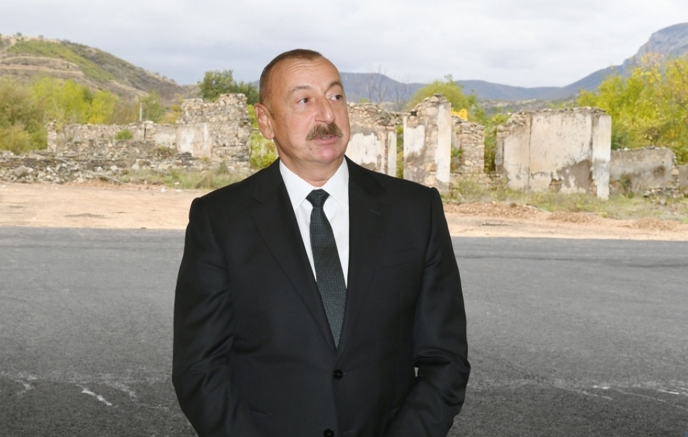 Prezident İlham Əliyev: Uzun fasilədən sonra – 27 il erməni işğalından sonra artıq Zəngilan Vətənə qayıtdı VİDEO