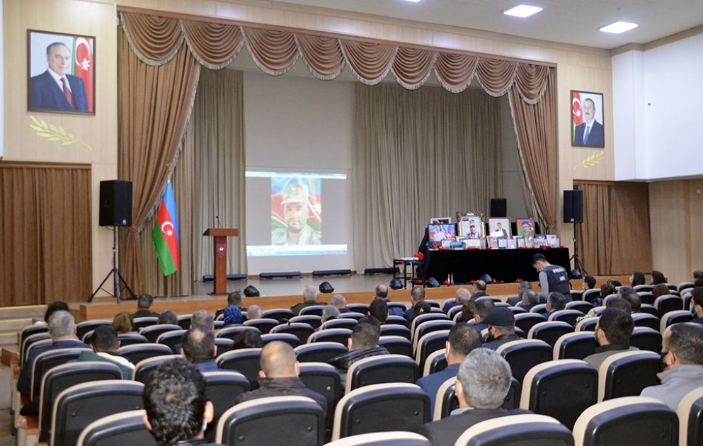 Hərbi Liseydə şəhid məzunların xatirəsi anılıb VİDEO