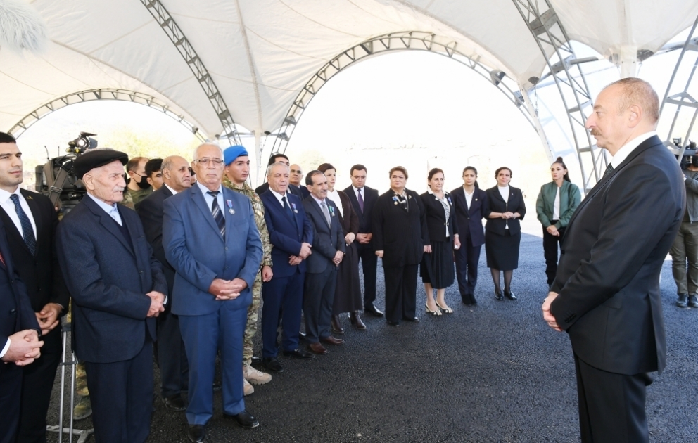 Prezident İlham Əliyev və birinci xanım Mehriban Əliyeva Qubadlı rayonunda səfərdə olublar VİDEO