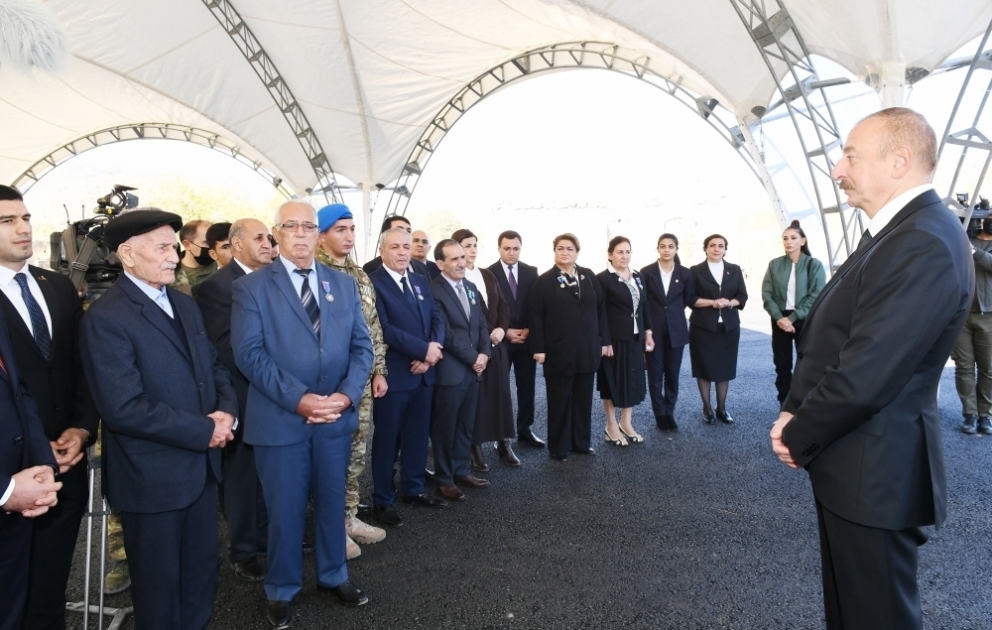 President Ilham Aliyev and First Lady Mehriban Aliyeva visited Gubadli district VIDEO